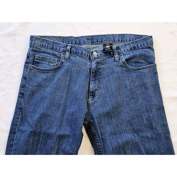 Other - Dearborn Denim Jeans Mens 35x30 Dark Wash Blue Zip Work‎ Chicago USA Flex Pants